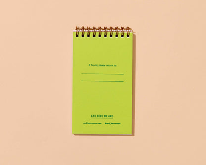 Letterpress Small Spiral Notebook—Coffee Mug