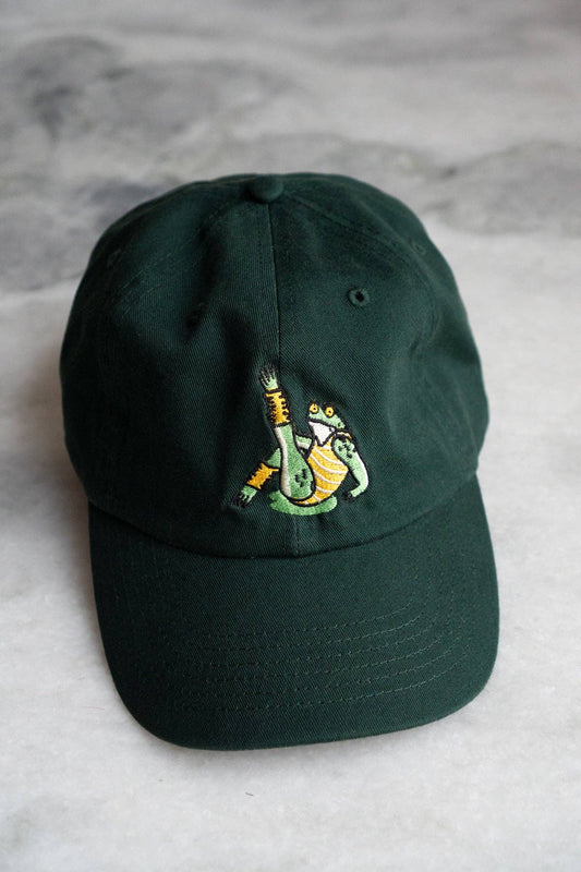 Sweat the Small Stuff Front & Back Hat | Embroidered Dad Hat: Forest Green