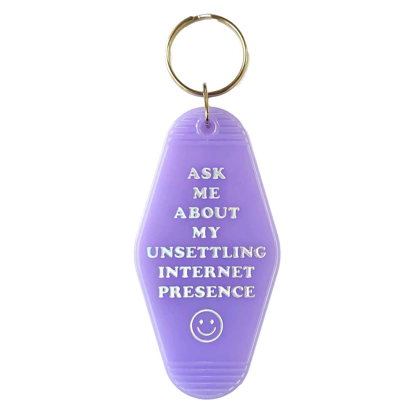 Unsettling Internet Presence Motel Tag Keychain