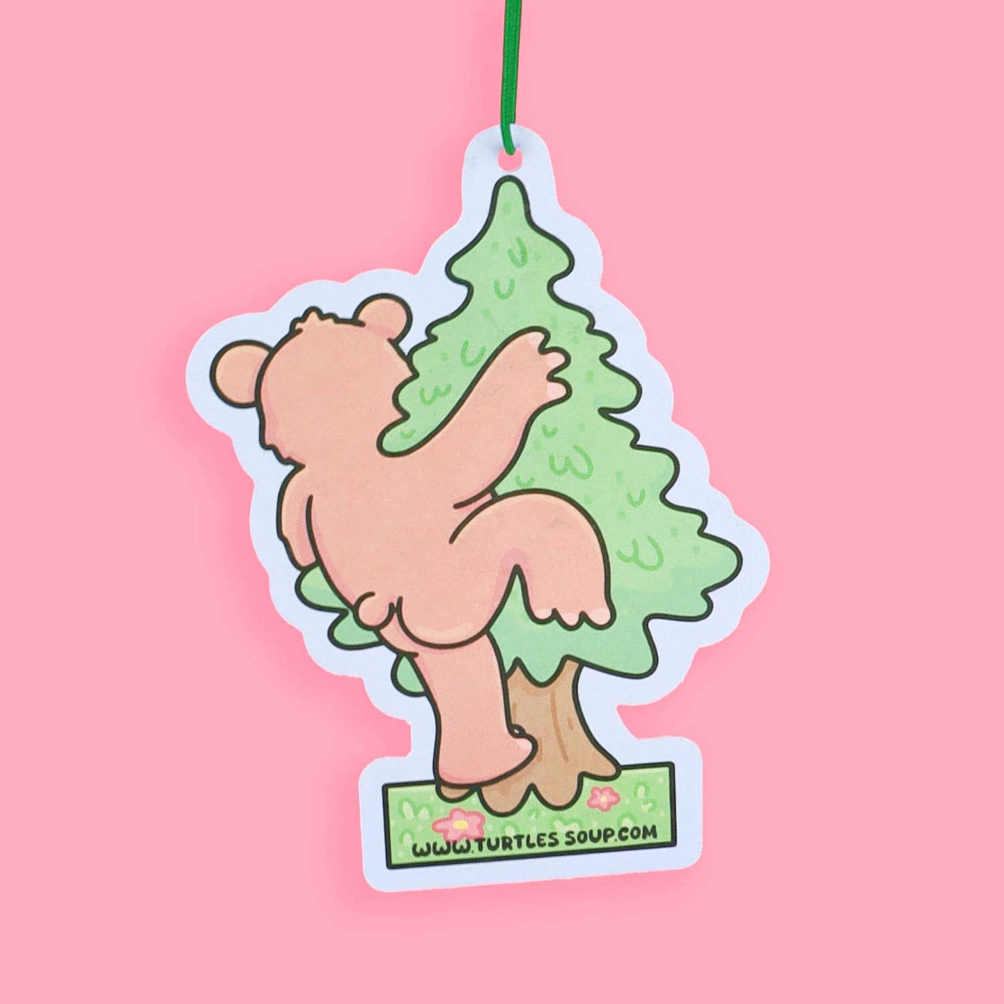 Woodland Bear Pine Tree Fresh Cute Scented Car Air Freshener