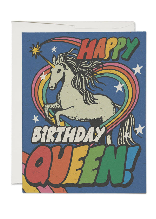 Unicorn Queen greeting card