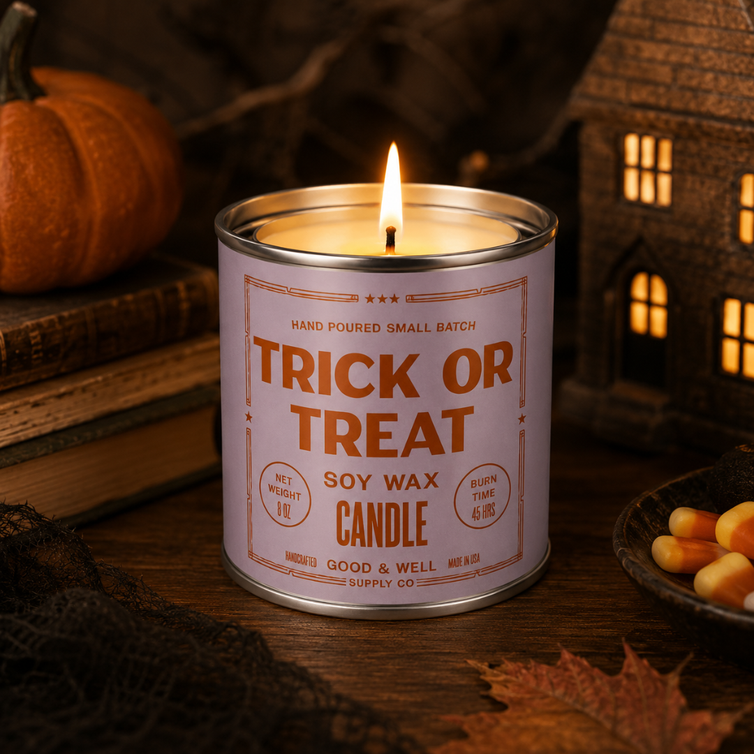 Trick or Treat Soy Candle - 1/2 Pint / Cotton Wick
