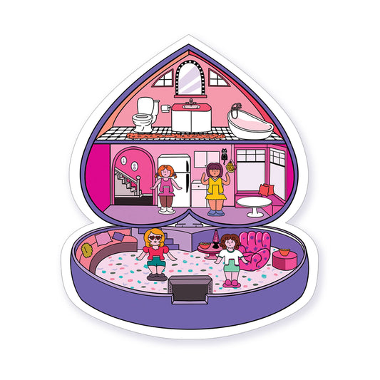Purple Polly Pocket sticker