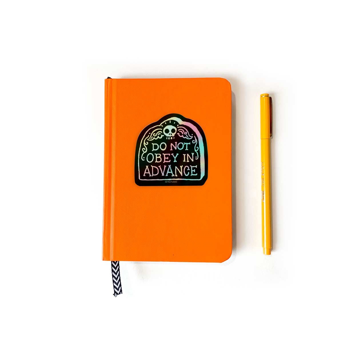 Do Not Obey in Advance Holographic Vinyl Sticker