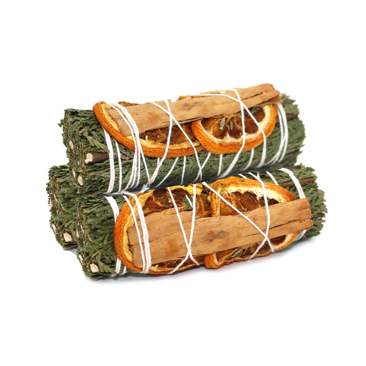Smudge Stick Bundle - Cedar, Orange & Cinnamon (4 in.)