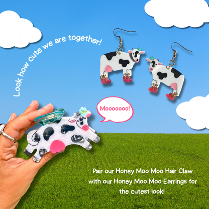 Honey Moo Moo Hair Claw 