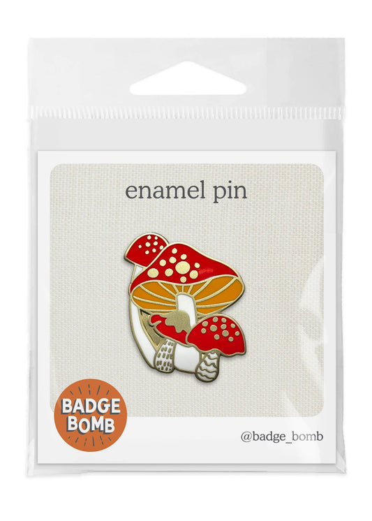 Mushroom Enamel Pin