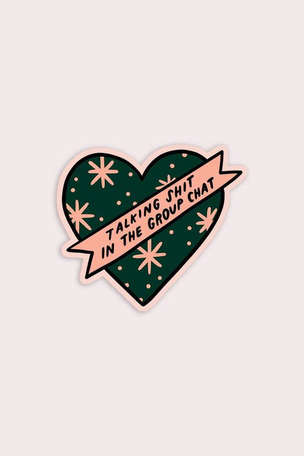 Group Chat Heart Vinyl Sticker