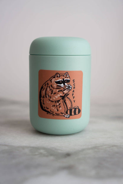 Scrappy Raccoon Sticker | Waterproof Vinyl Sticker