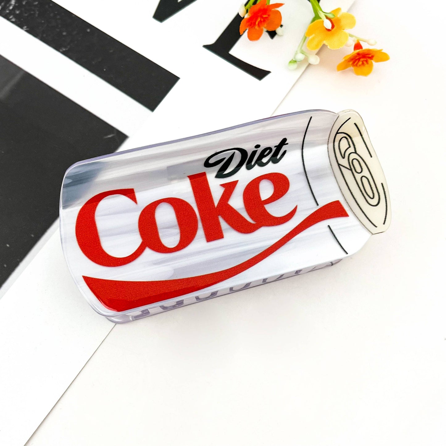 Diet Cola Can Hair Claw Clip