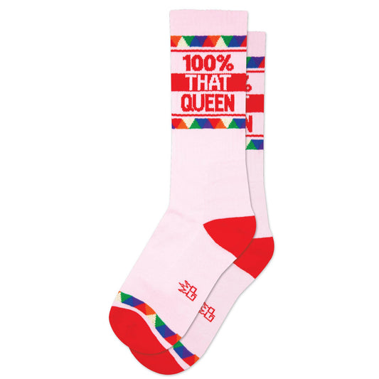 100% That Queen Gym Crew Socks