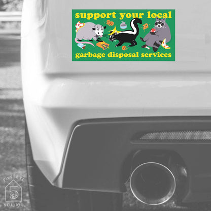Garbage Disposal Services Bumper Sticker