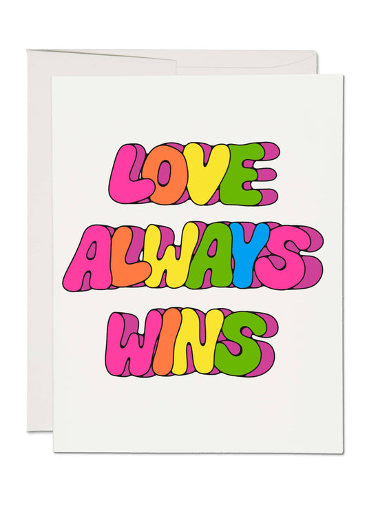 Love Always Wins greeting card