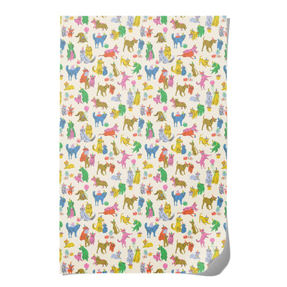 Puppy Party gift wrapping paper