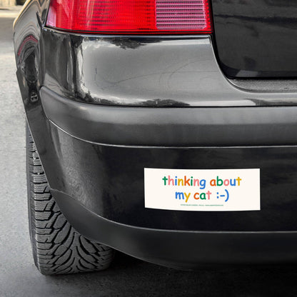 Thinking about my cat bumper magnet
