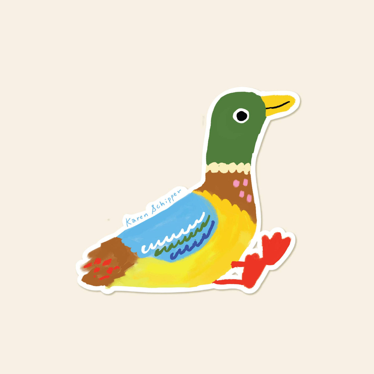 Mallard Duck Sticker