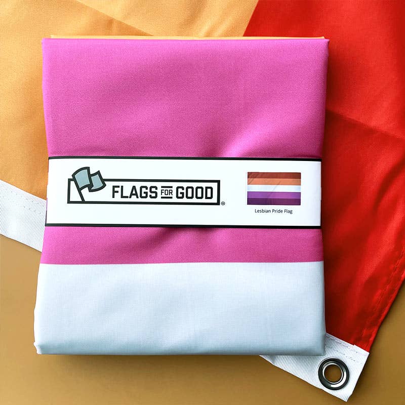 Lesbian Pride Flag: (L) 3ft x 5ft Single Sided