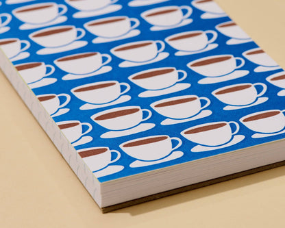Letterpress Small Spiral Notebook—Coffee Mug