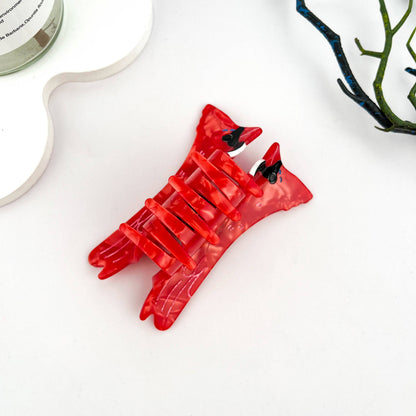 Cardinal Hair Claw Clip