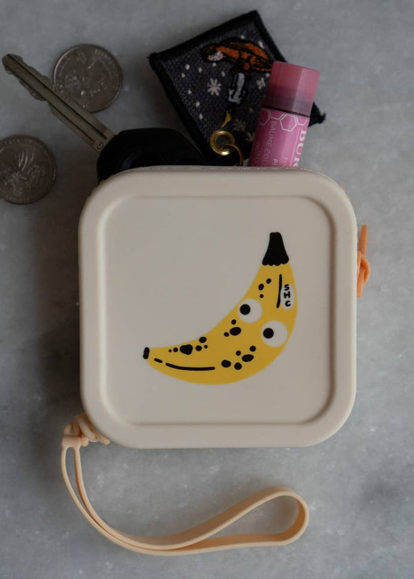 Googly Banana - Zipper Coin Pouch