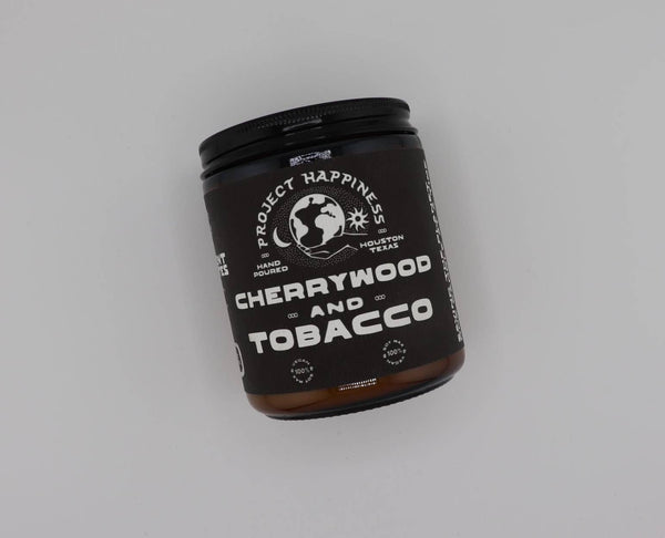 Cherrywood and Tobacco Candle - 8 oz Soy Candle