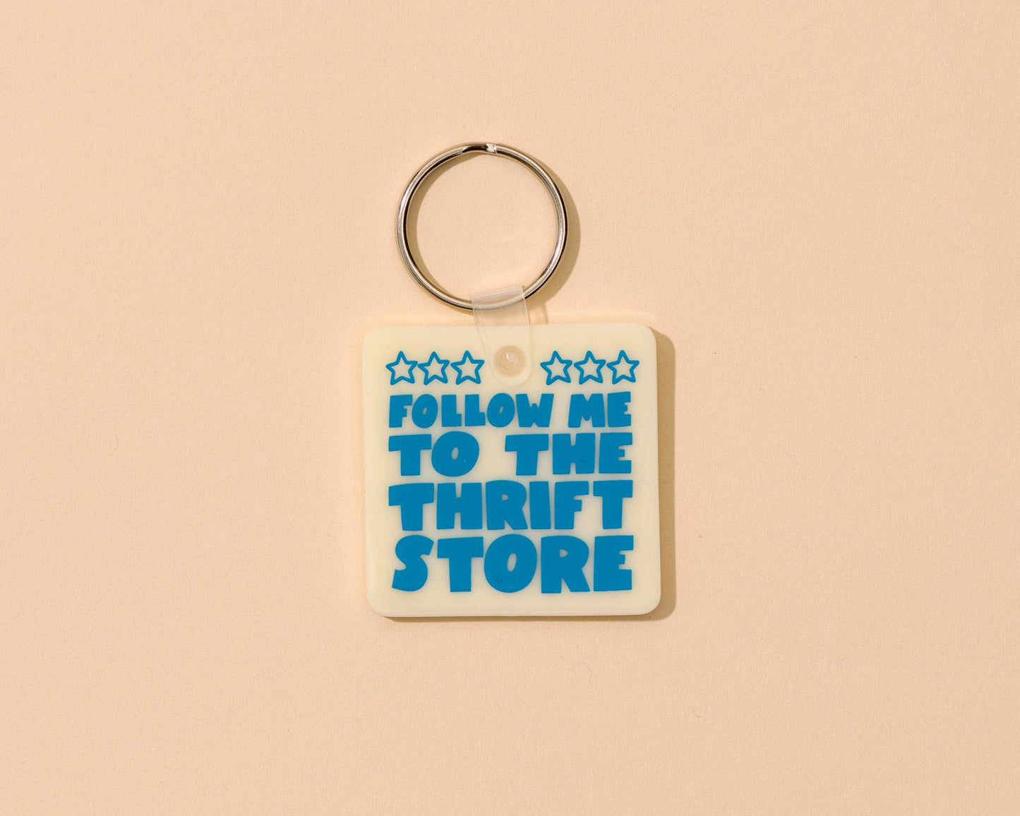 Follow Me to the Thrift Store PVC Keychain
