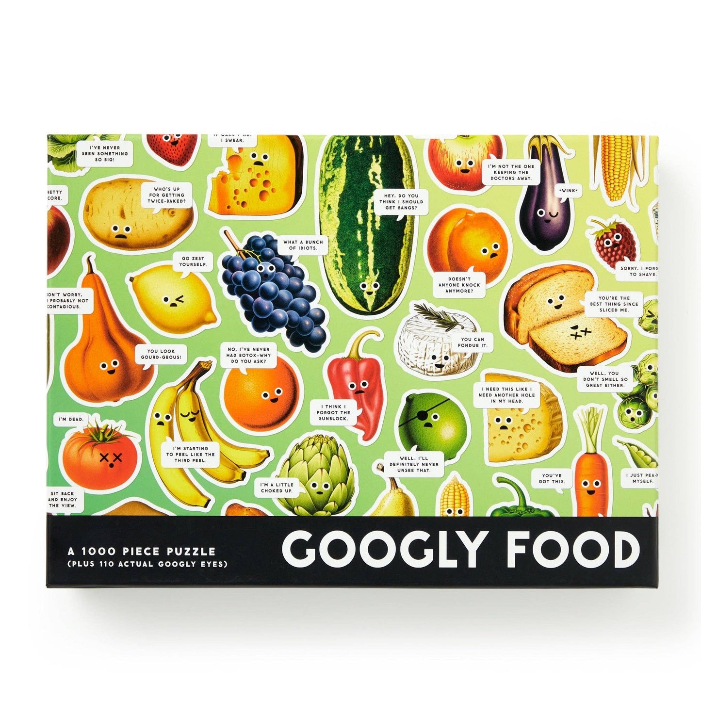 Brass Monkey Googly Food 1000 Piece Puzzle