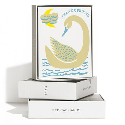 Friend Swan greeting card