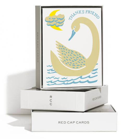Friend Swan greeting card