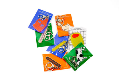 I Love ART recycled acrylic keychain / bag charm