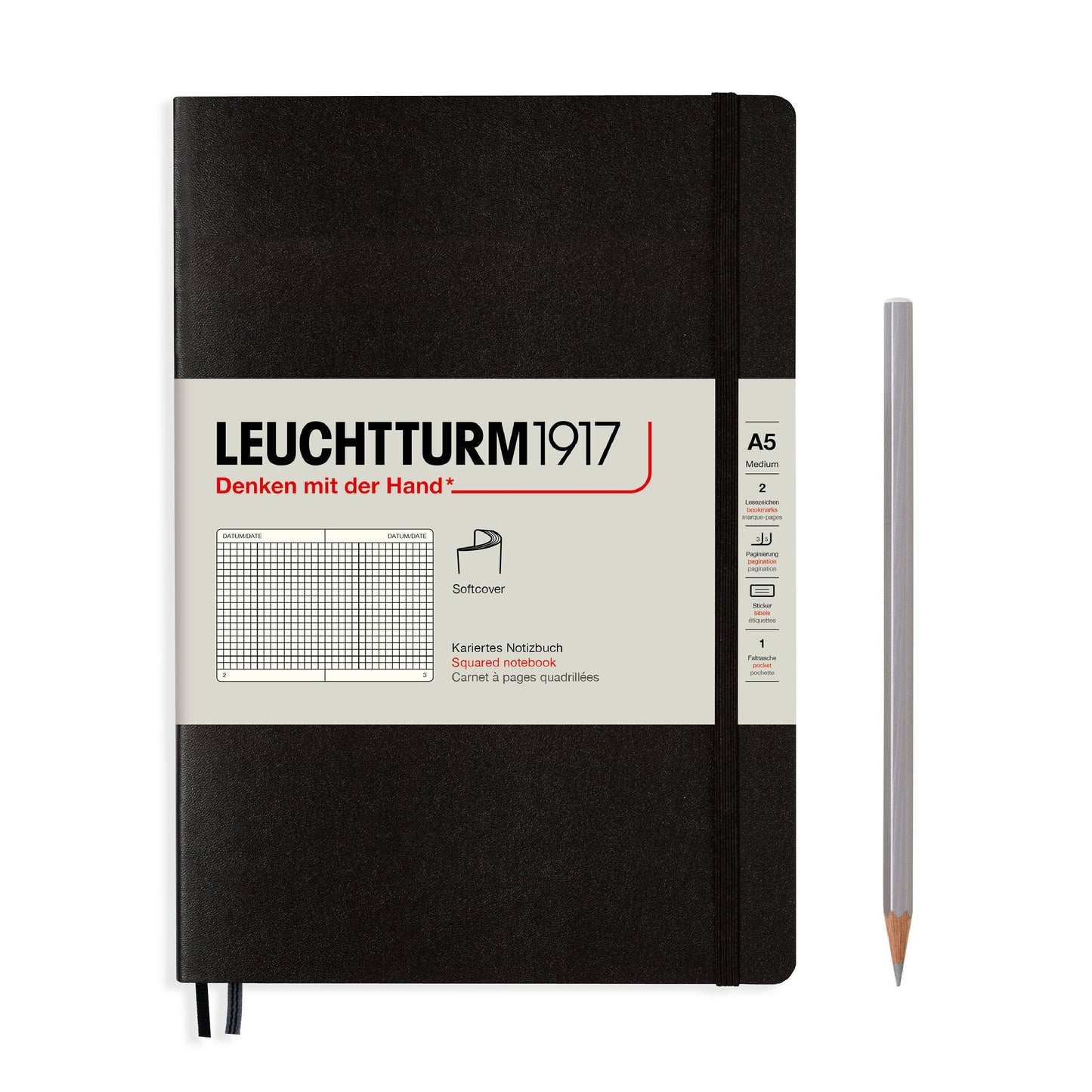 Notebooks - Medium (A5): Ink / Hardcover / Dotted