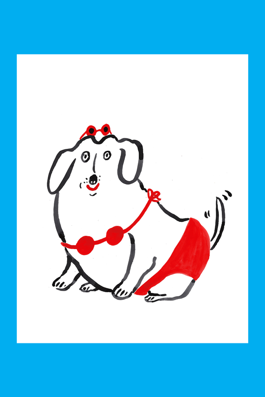 Bikini Dog Print
