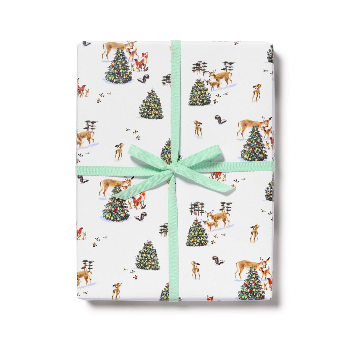 Forest Christmas wrapping paper