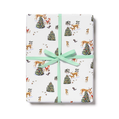Forest Christmas wrapping paper