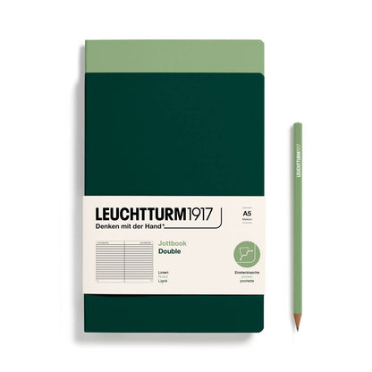 Jottbook A5 - Pack of 2: Lemon & Rising Sun / Medium / Plain