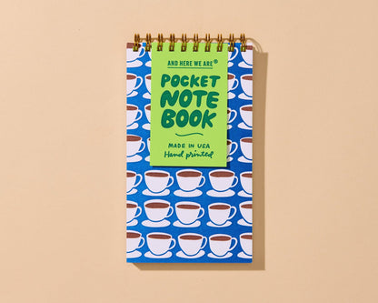 Letterpress Small Spiral Notebook—Coffee Mug