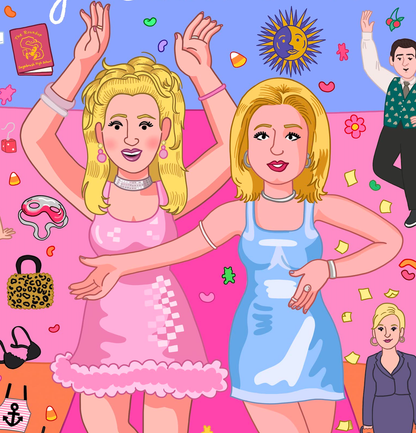Romy and Michele movie print