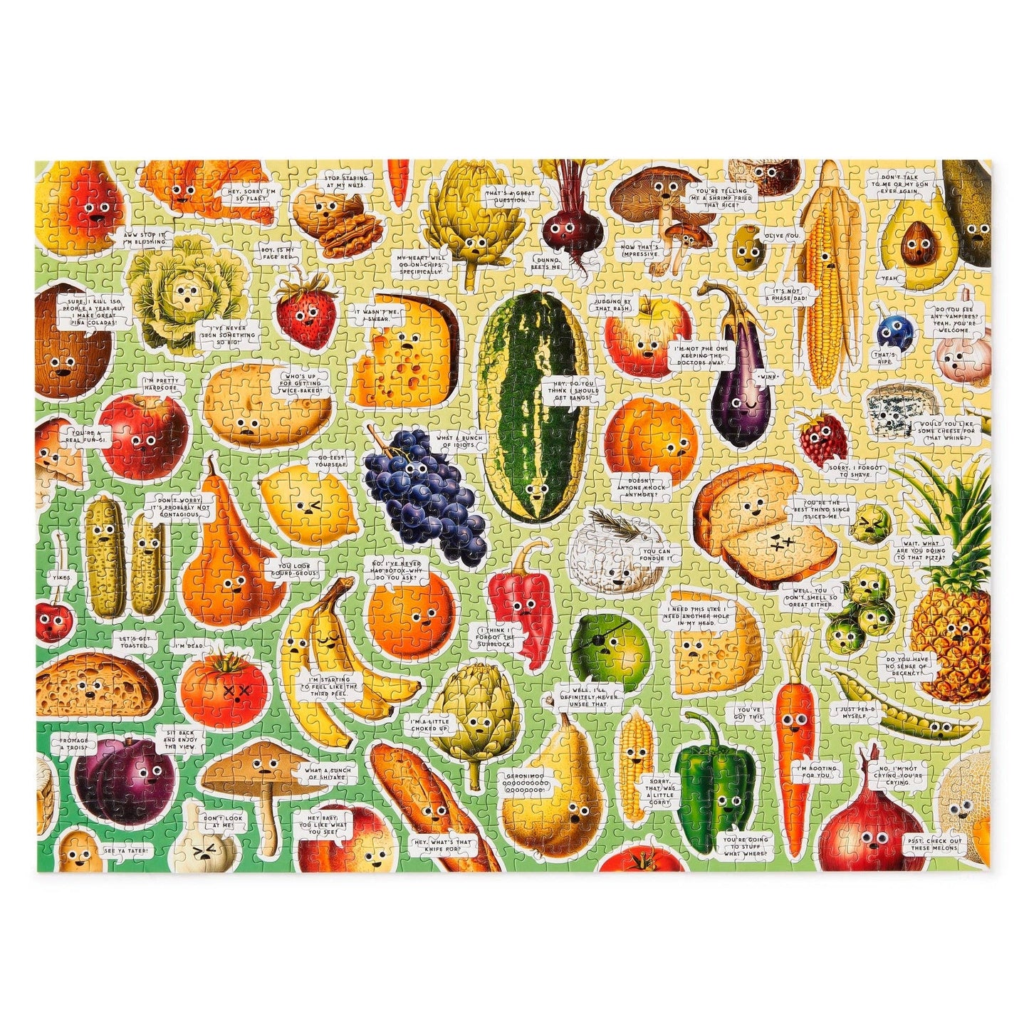 Brass Monkey Googly Food 1000 Piece Puzzle