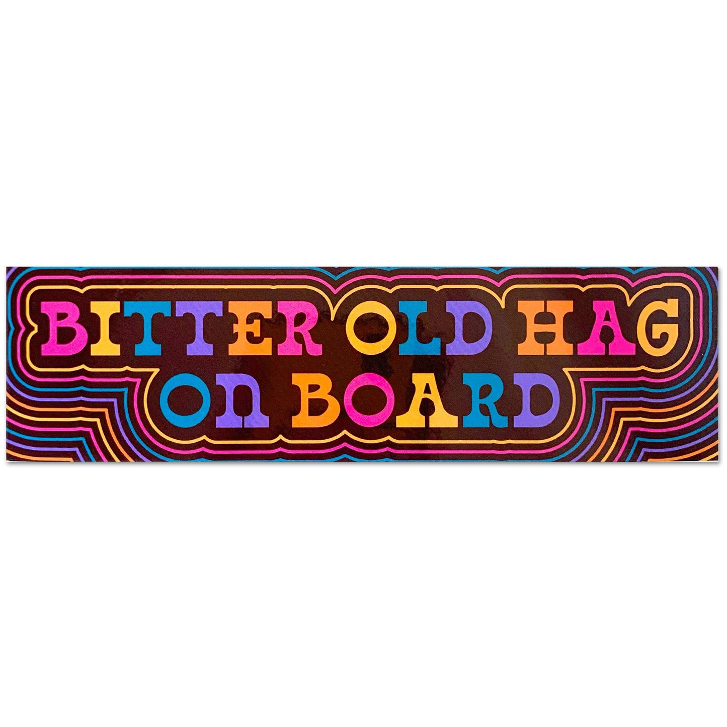 Bitter Old Hag On Board Vinyl Sticker