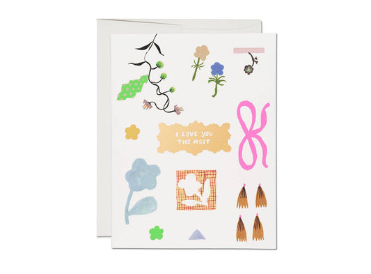 I Love You The Most greeting card