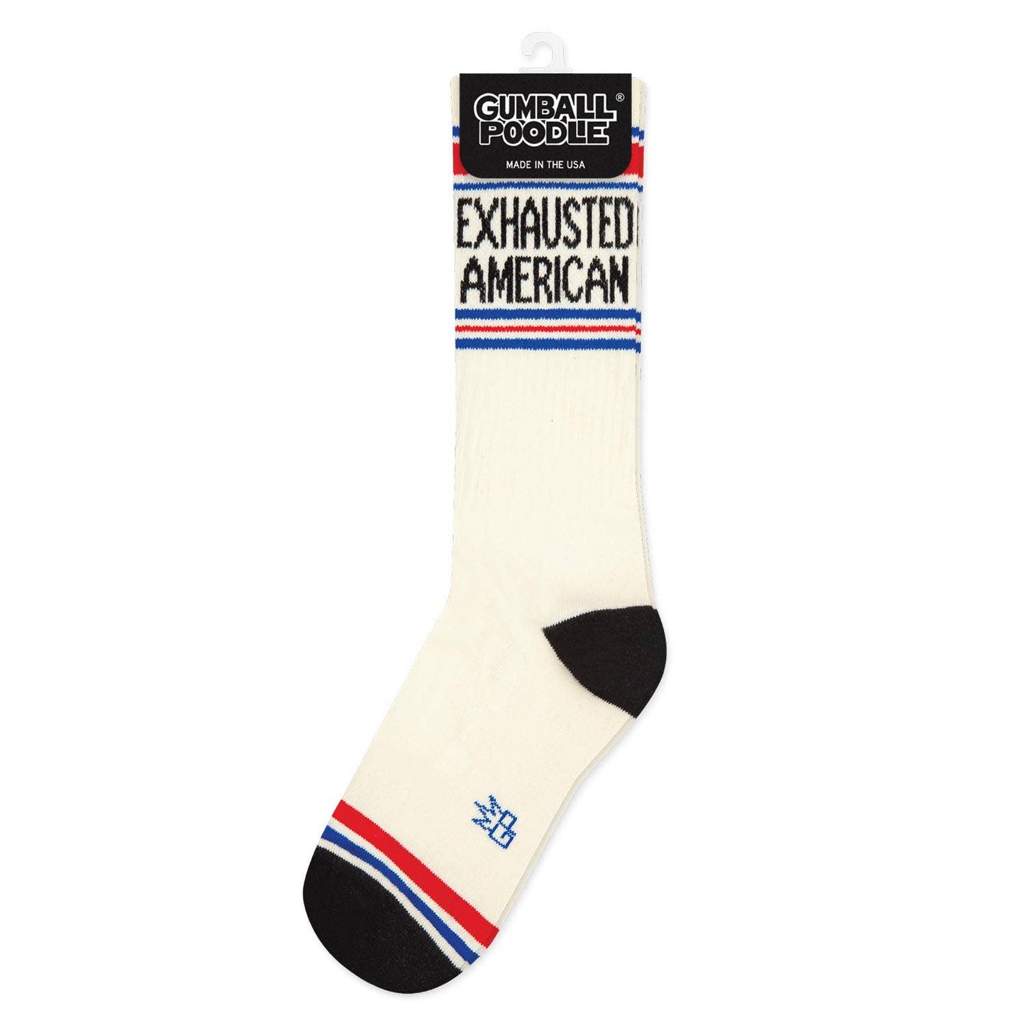 Exhausted American Gym Crew Socks