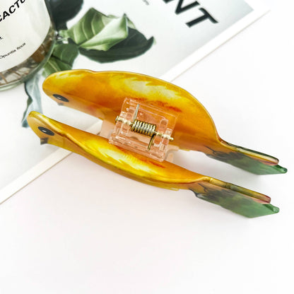 Yellow Bird Hair Claw Clip