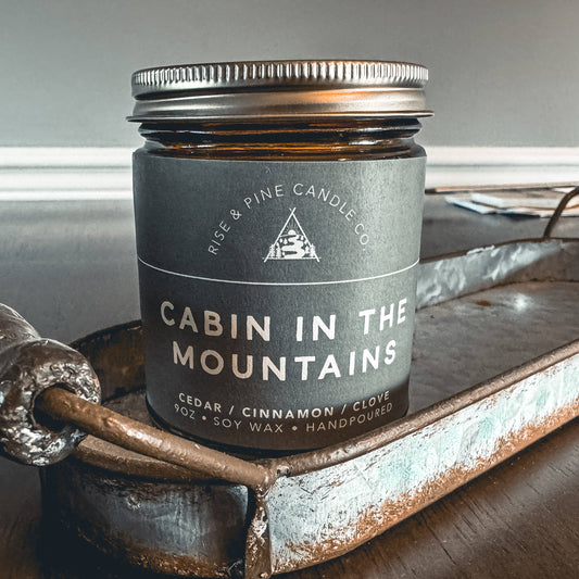 Cedar & Smoke Soy Wax Candle - 9oz - Brown Jars