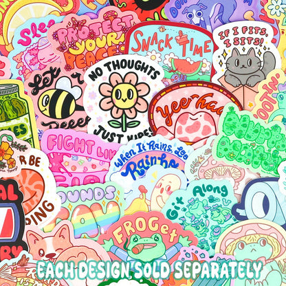 Friend to Pollinators Bee and Bat Vinyl Sticker