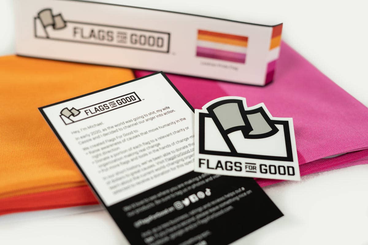Lesbian Pride Flag: (L) 3ft x 5ft Single Sided