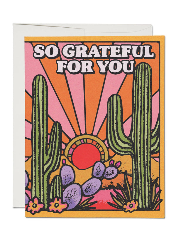 Grateful Cacti greeting card