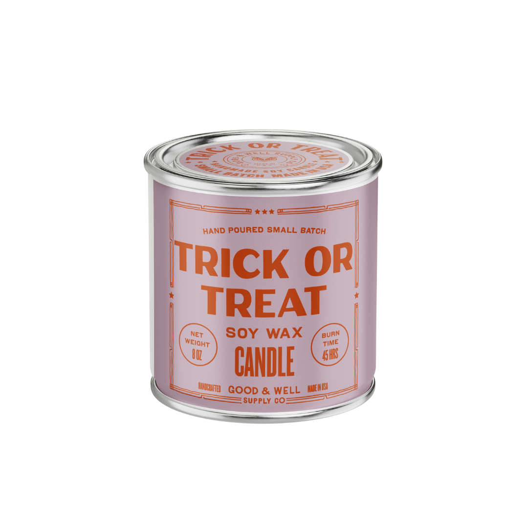 Trick or Treat Soy Candle - 1/2 Pint / Cotton Wick