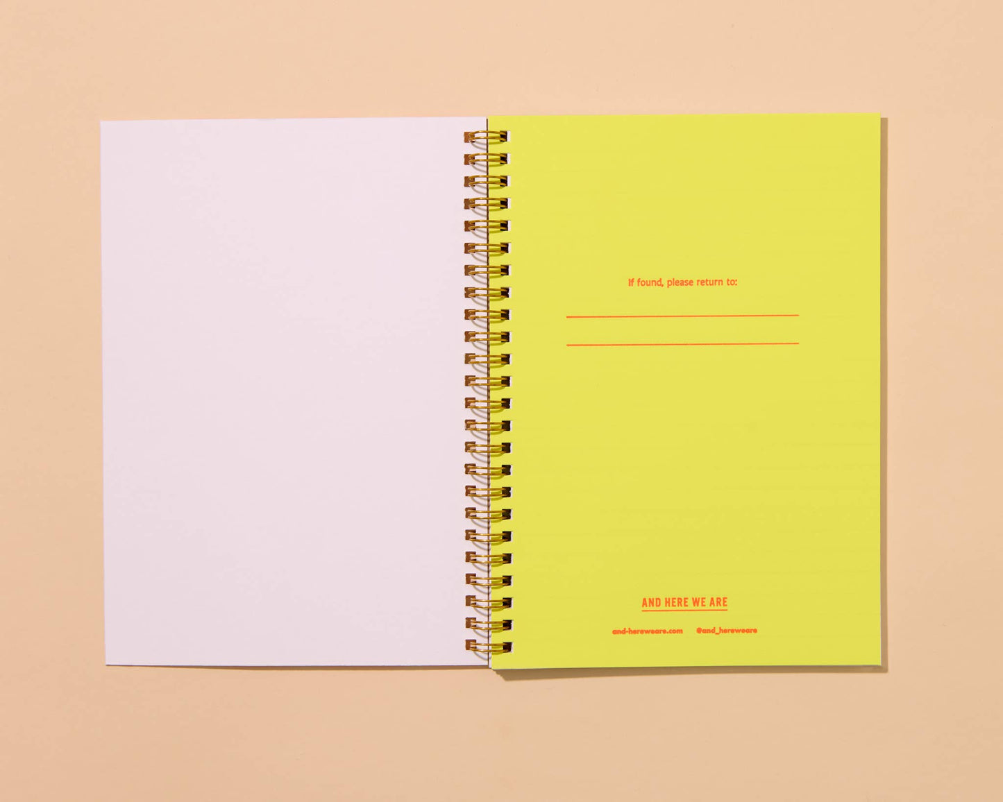 Letterpress A5 Lined Spiral Notebook—Diet Soda