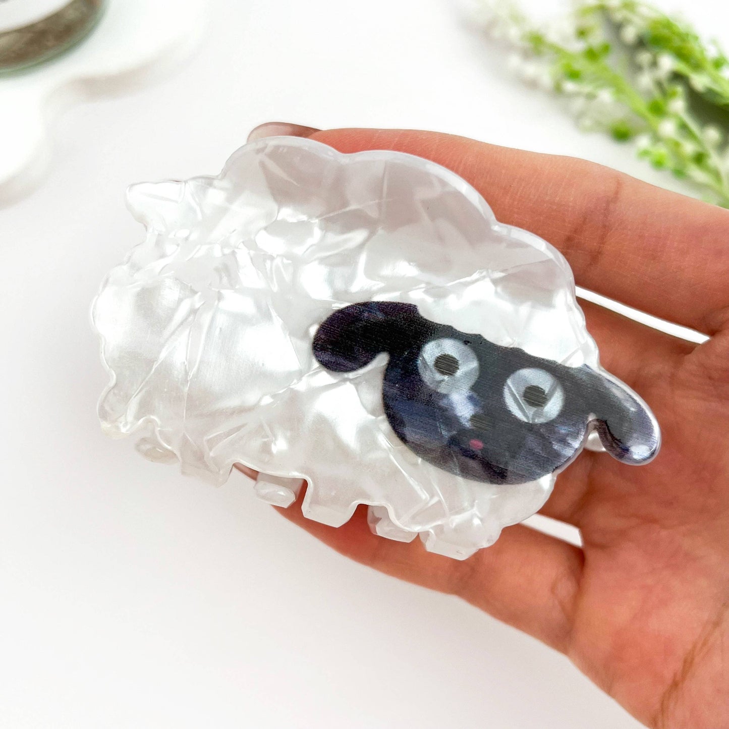 Sheep Hair Claw Clip
