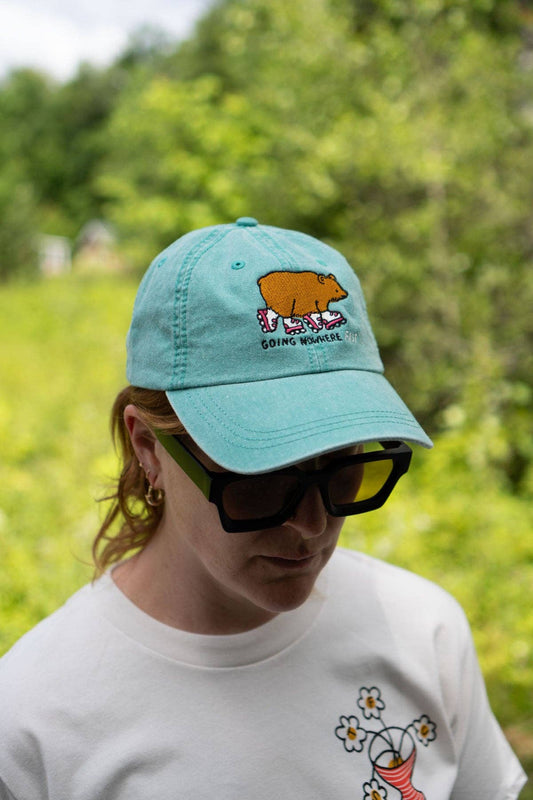 Going Nowhere Fast Dad Hat: Seafoam
